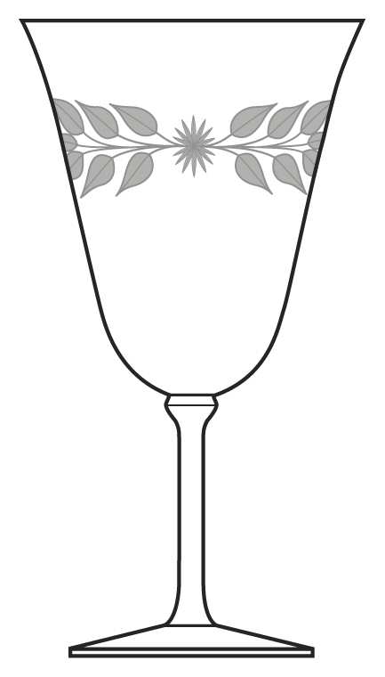 CUT 839 1-2 Water Goblet by Bryce-1