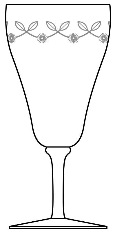 Cut 841-1 Water Goblet by Bryce-1