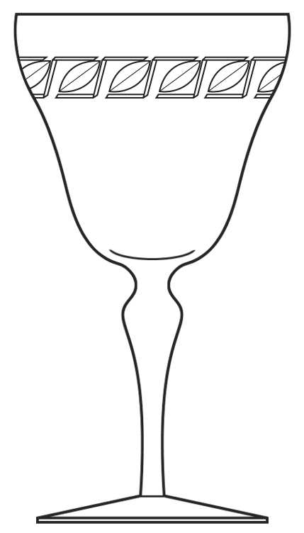 Cut 889 Water Goblet by Bryce-1