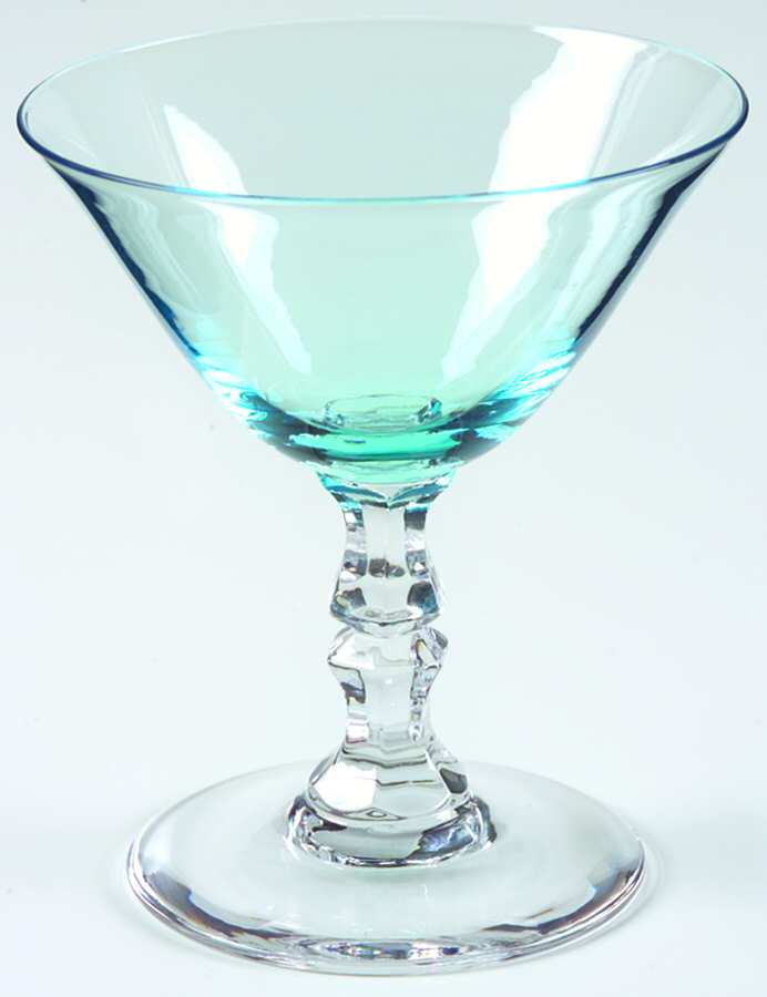 Debut Blue (Cerulean) Champagne/Tall Sherbet by Bryce-1