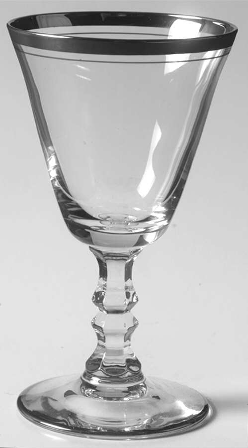 Debut (Platinum Trim) Wine Glass by Bryce-1