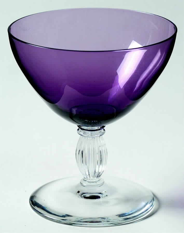 Delhi Amethyst (Amethyst Bowl) Champagne/Tall Sherbet by Bryce-1