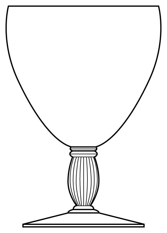 Delhi Clear Water Goblet by Bryce-1
