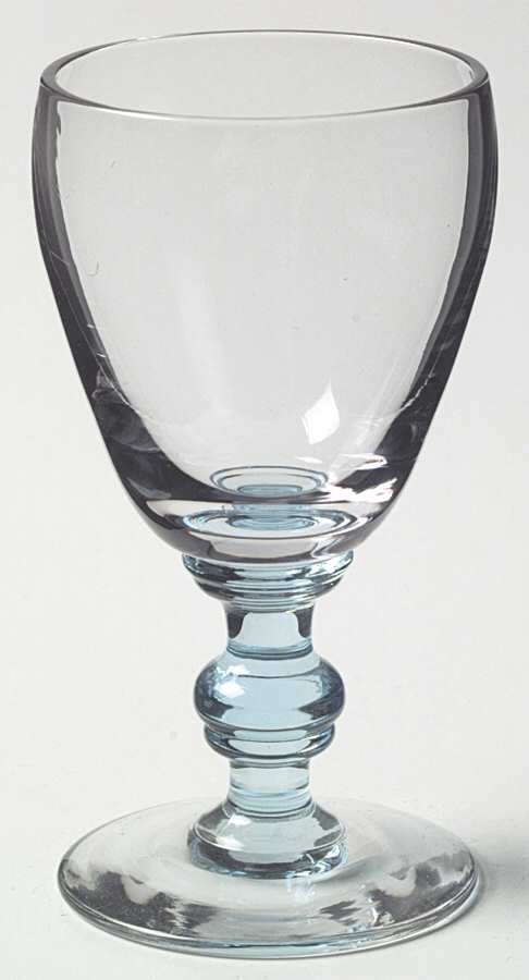 Early American Blue Wine Glass by Bryce-1