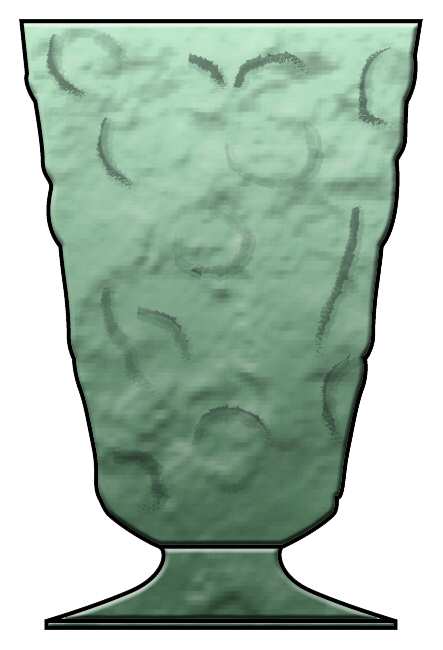 El Rancho Dusk (Smokey Green) Water Goblet by Bryce-1