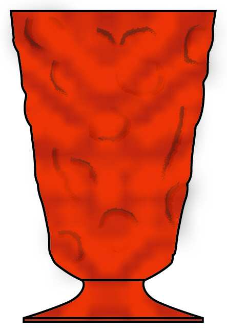 El Rancho Flame Water Goblet by Bryce-1