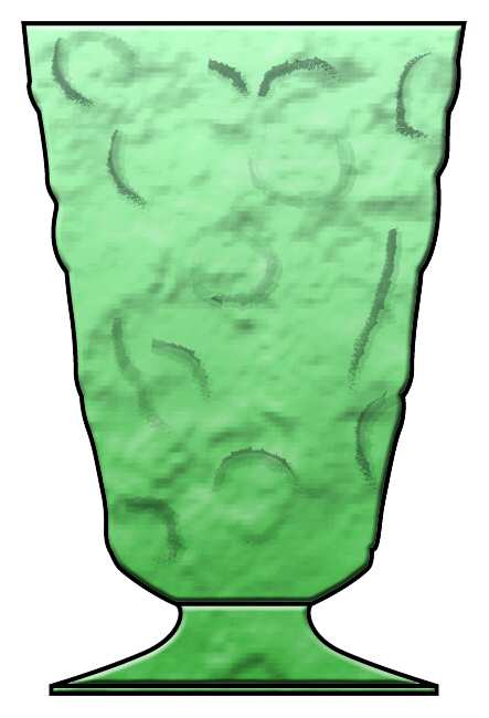 El Rancho Green Water Goblet by Bryce-1
