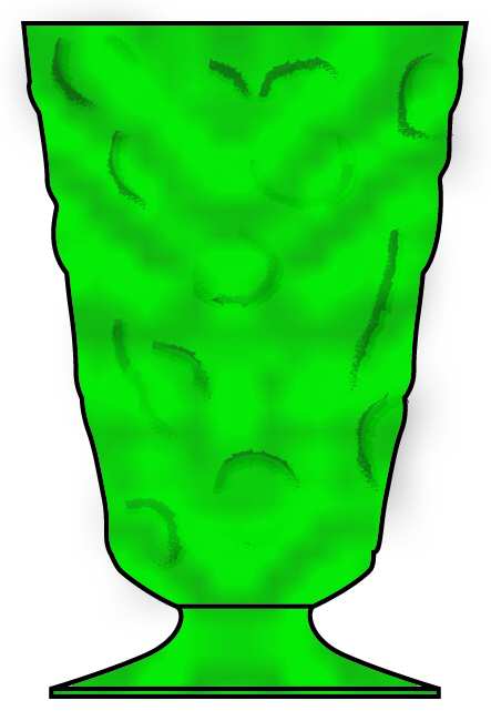 El Rancho Greenbrier (Forest Green) Water Goblet by Bryce-1