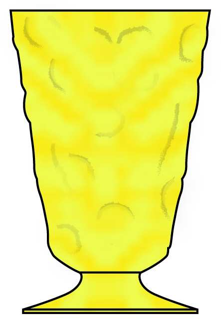 El Rancho Gold Water Goblet by Bryce-1