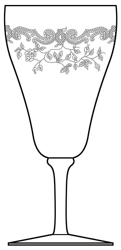 Etch 324 Water Goblet by Bryce-1