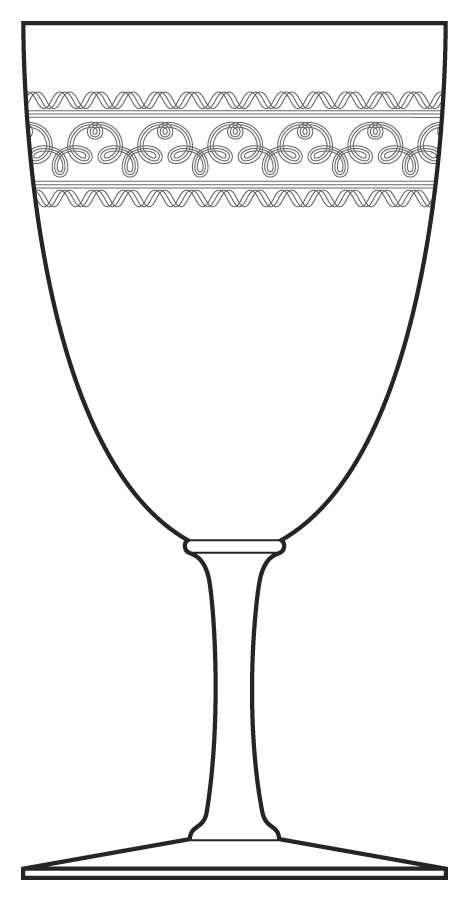 Etch 325 Water Goblet by Bryce-1