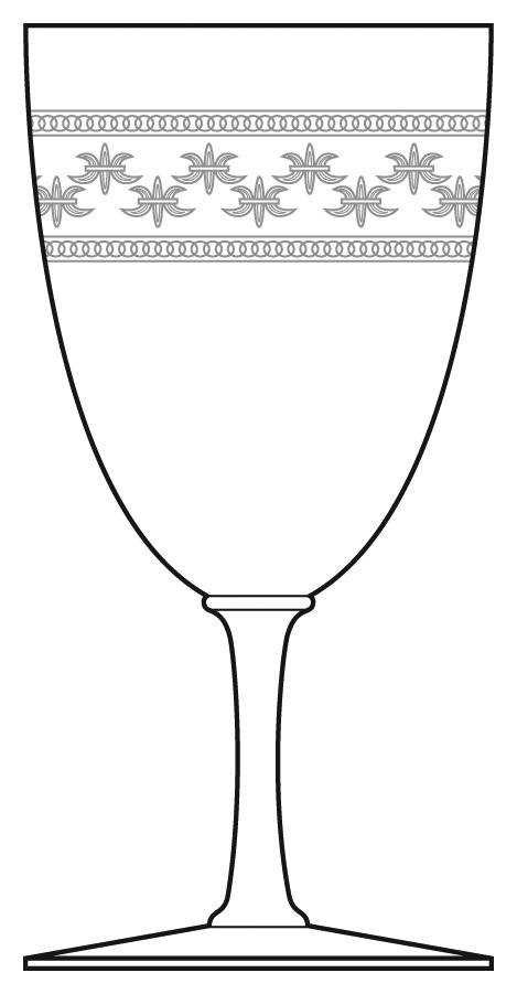 Etch 329 Water Goblet by Bryce-1