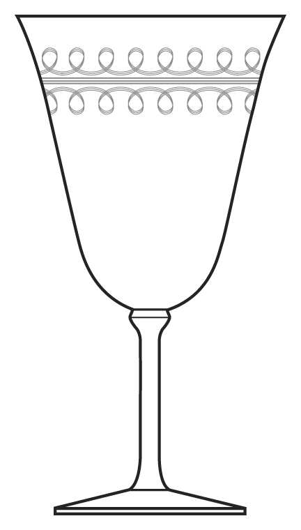 Etch 378 Water Goblet by Bryce-1