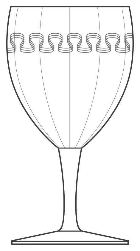 Etch 413 Water Goblet by Bryce-1
