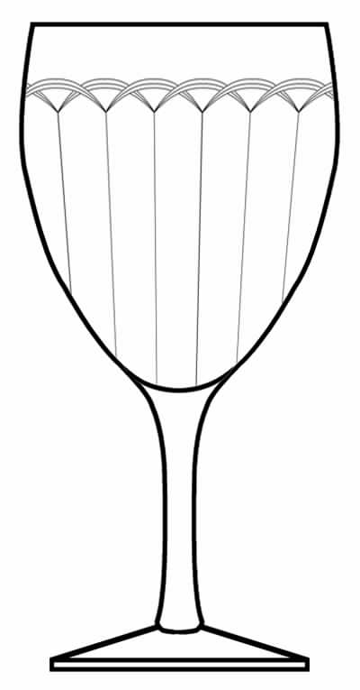 Etch 414 Water Goblet by Bryce-1