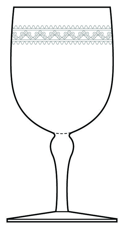 Etch 416 Water Goblet by Bryce-1