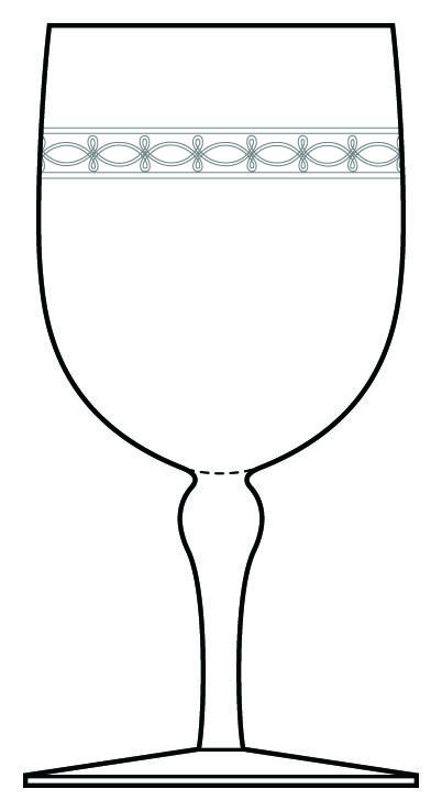 Etch 421 Water Goblet by Bryce-1