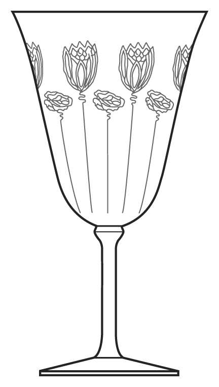 Etch 430 Water Goblet by Bryce-1