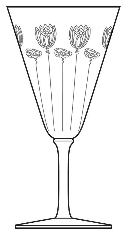 Etch 430-1 Water Goblet by Bryce-1