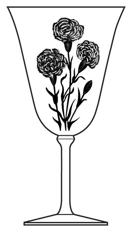 Etch 463 (Stem 355) Water Goblet by Bryce-1