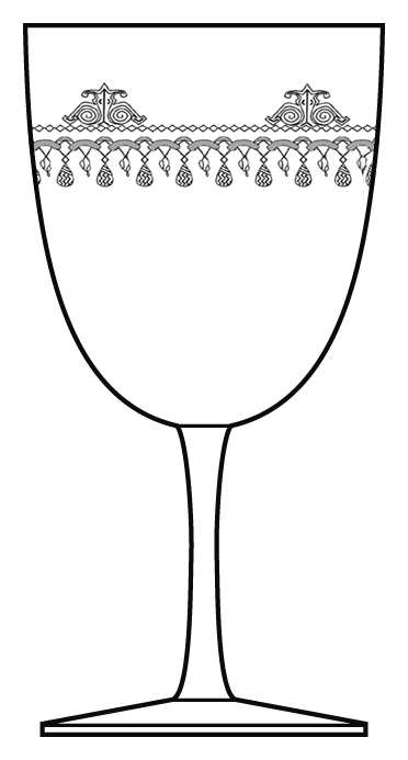 Etch 520-1 Water Goblet by Bryce-1