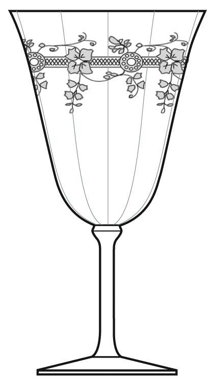 Etch 525 Water Goblet by Bryce-1