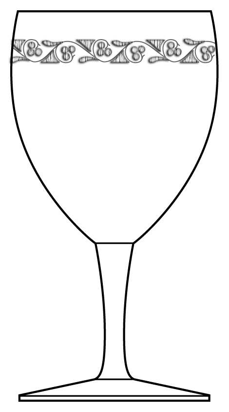 Etch 633 Water Goblet by Bryce-1