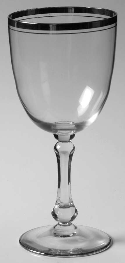 Exquisite (Platinum Trim) Water Goblet by Bryce-1