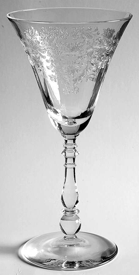 Fern Leaf (Stem 854, Etched) Wine Glass by Bryce-1