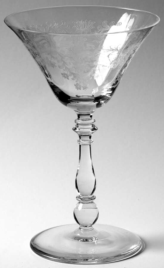 Fern Leaf (Stem 854, Etched) Champagne/Tall Sherbet by Bryce-1