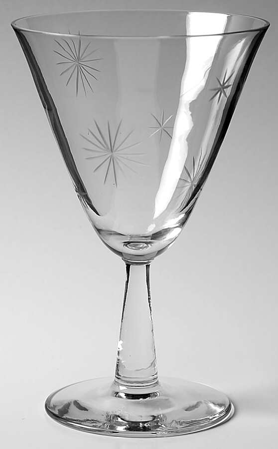 Festival (Cut, Clear) Water Goblet by Bryce-1