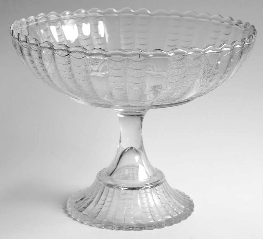 Fishscale Round Compote (Height X Width) by Bryce-1