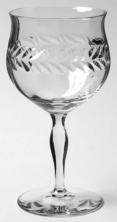 Laurel (Optic) Water Goblet by Bryce-1