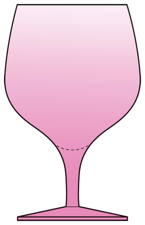 Minuet Pink Water Goblet by Bryce-1