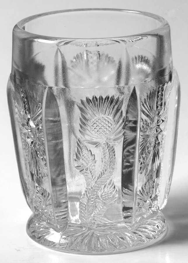 Panelled Thistle 6 Oz Flat Tumbler by Higbee-1