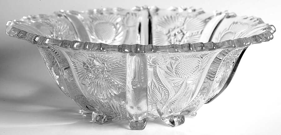 Panelled Thistle 8" Round Bowl by Higbee-1