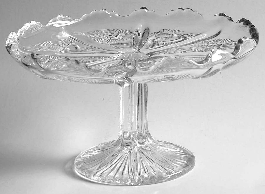 Panelled Thistle Cake Stand by Higbee-1
