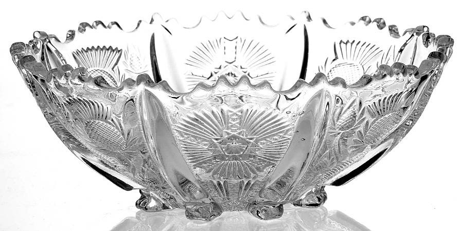 Panelled Thistle 8" Round Bowl by Higbee-1