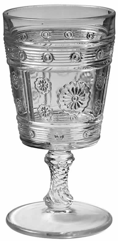 Rosette Water Goblet by Bryce-1