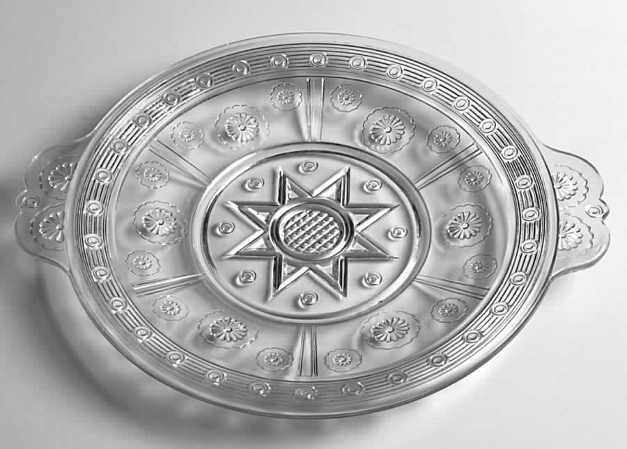 Rosette 10" 2 Handled Plate by Bryce-1