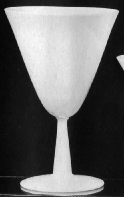Simplicity White (Milk Glass) Water Goblet by Bryce-1