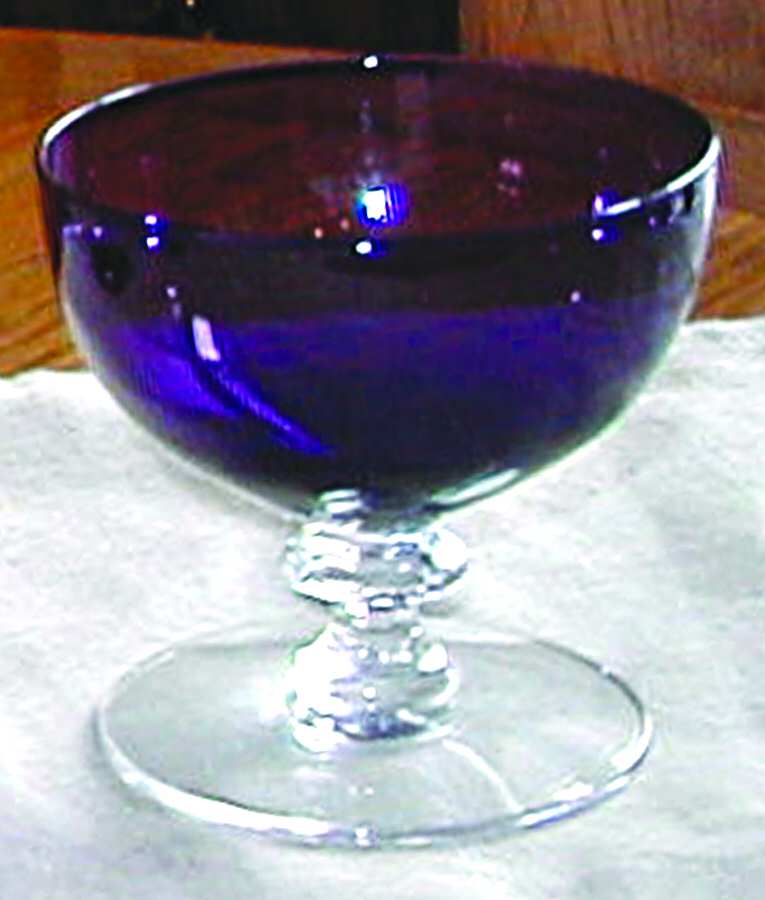 Sextette Cobalt Low Sherbet by Morgantown-1