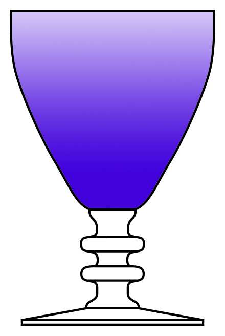 Springtime Amethyst (Stem 688) Water Goblet by Bryce-1