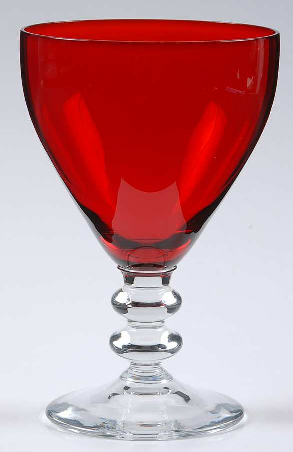 Springtime Ruby (Stem 688) Water Goblet by Bryce-1