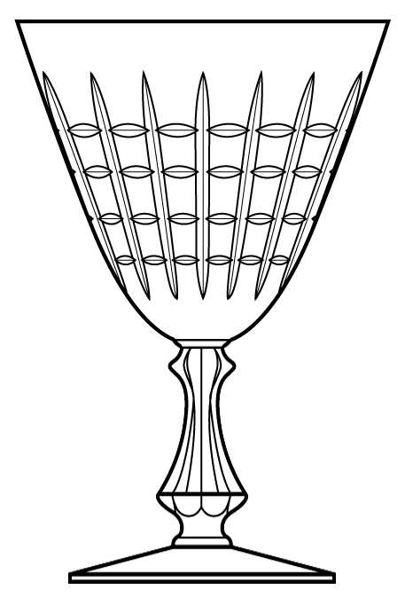 Trellis Water Goblet by Bryce-1
