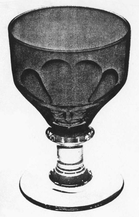 Tudor Clear Amethyst Water Goblet by Bryce-1