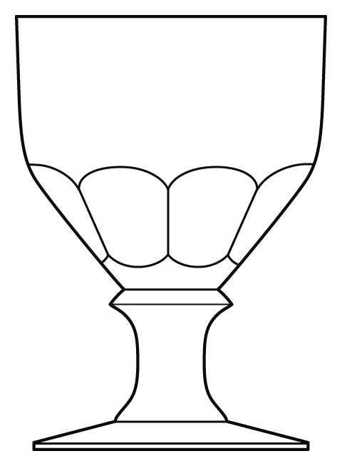 Tudor Clear Water Goblet by Bryce-1