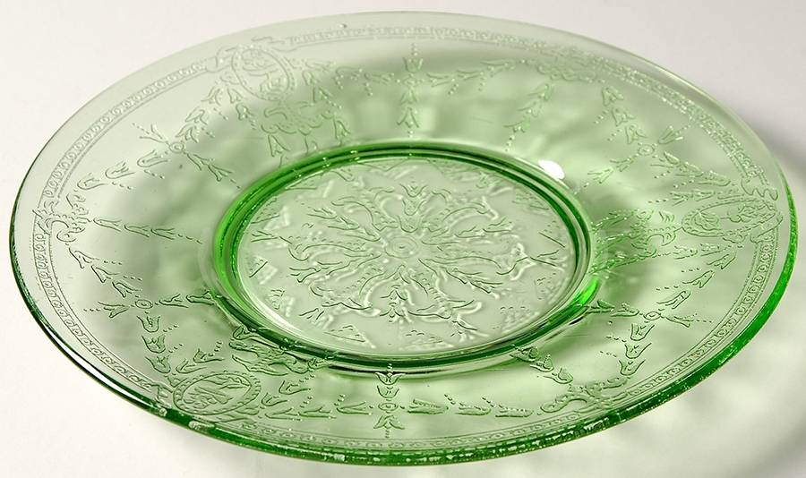 Rose Cameo Green Bread & Butter Plate by Belmont Tumbler -1
