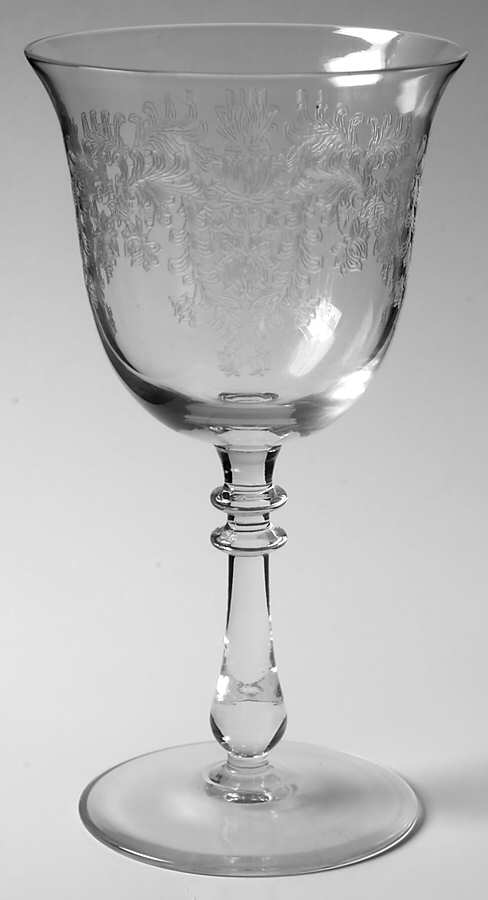 Fern Leaf (Stem 784, Etched) Water Goblet by Bryce-1
