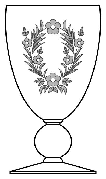 Betsy Ross Water Goblet by Bryce-1